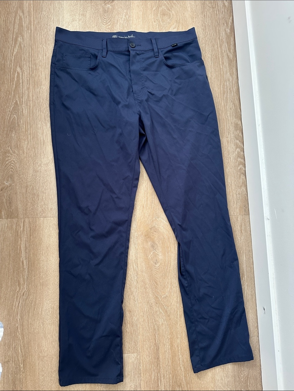 Travis Mathew Dark Navy Slim Performance Chinos